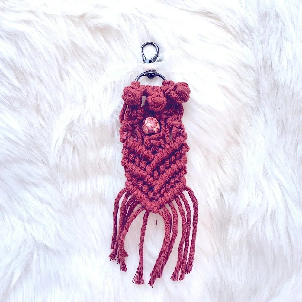 Modern Bohemian Stylish Macrame Keychains: Knotted 2 Perfection, In Every Color